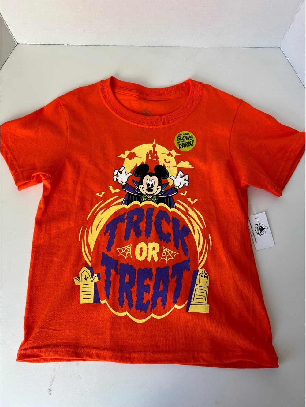 Disney Parks 2024 Mickey's Not So Scary Halloween Party Glow Shirt XS NWT